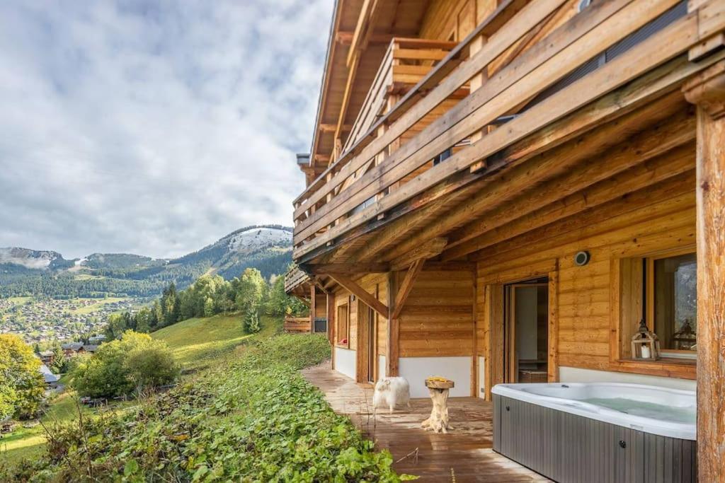 Chalet 1100 - Bo Immobilier Chatel - A Mi-Chemin Du Centre Et Du Linga - Jacuzzi Sauna Et Cheminee Екстериор снимка