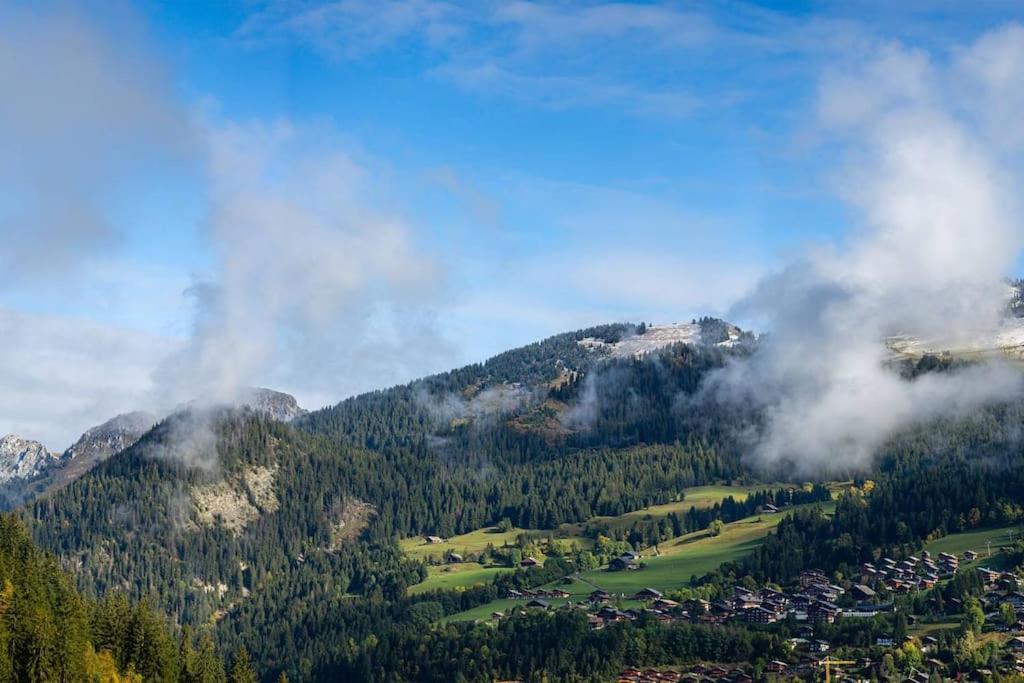 Chalet 1100 - Bo Immobilier Chatel - A Mi-Chemin Du Centre Et Du Linga - Jacuzzi Sauna Et Cheminee Екстериор снимка