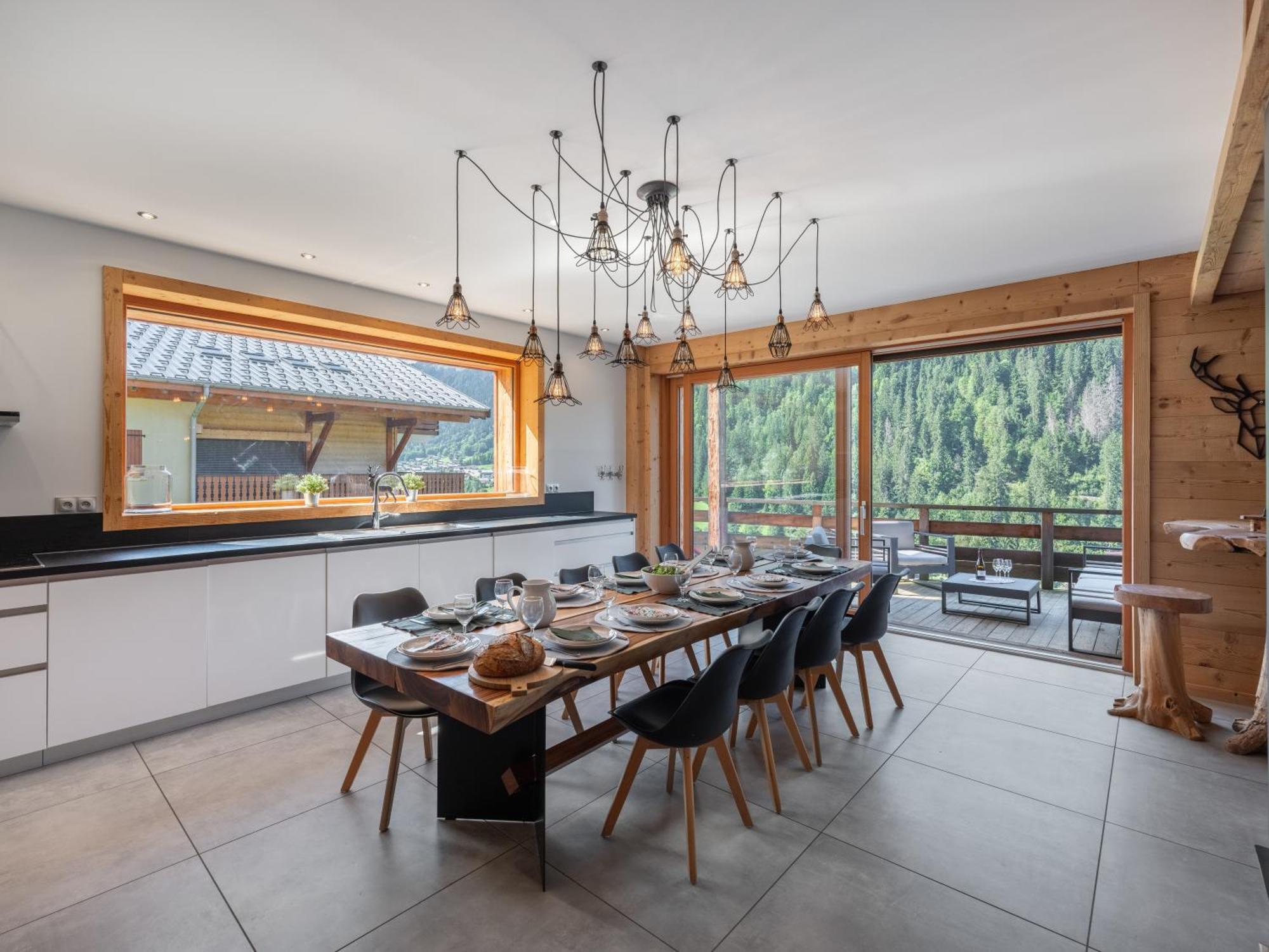 Chalet 1100 - Bo Immobilier Chatel - A Mi-Chemin Du Centre Et Du Linga - Jacuzzi Sauna Et Cheminee Екстериор снимка