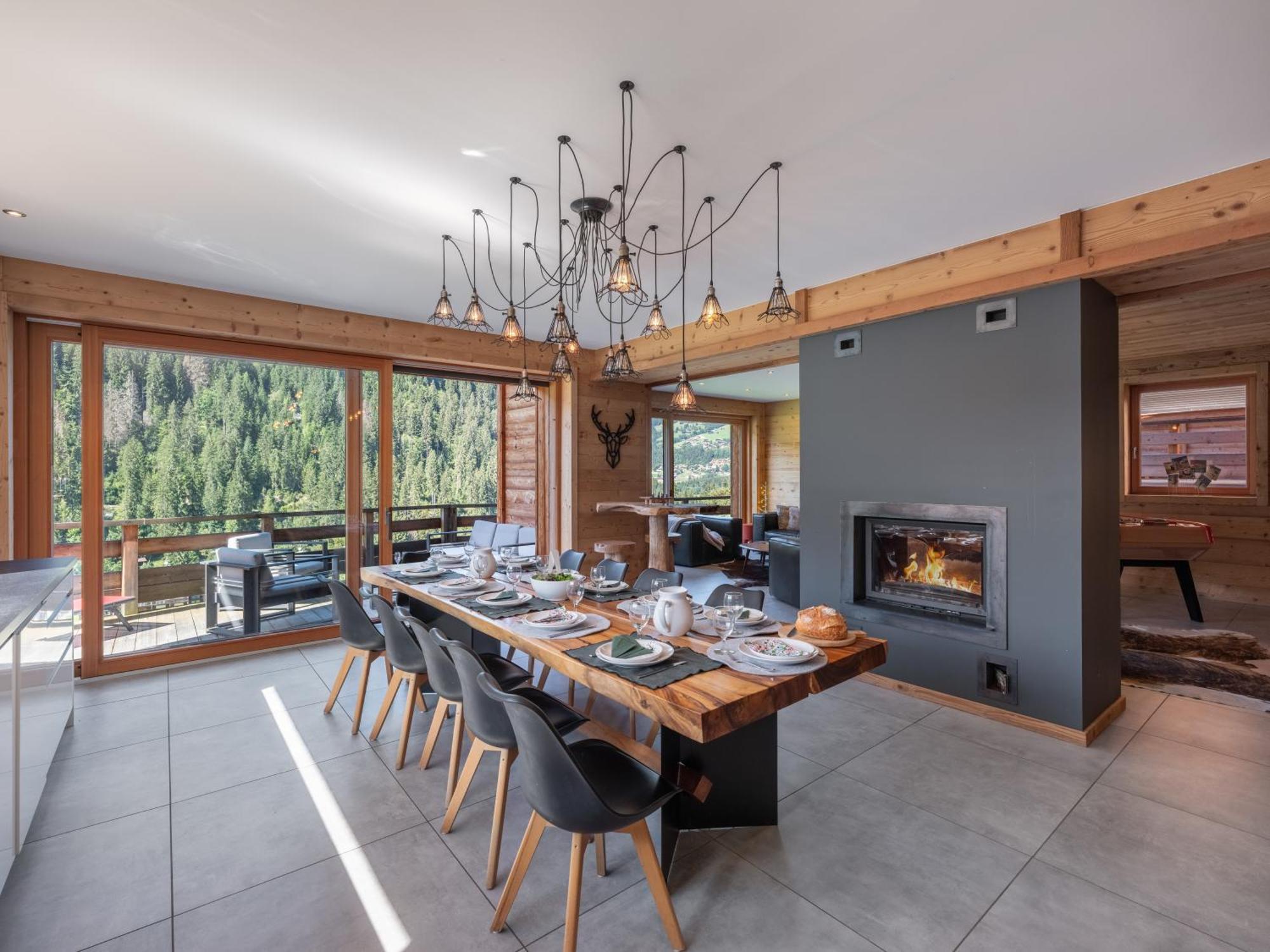 Chalet 1100 - Bo Immobilier Chatel - A Mi-Chemin Du Centre Et Du Linga - Jacuzzi Sauna Et Cheminee Екстериор снимка